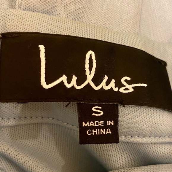 Lulu’s Blue Mesh Maxi Dress tulle size S - Picture 4 of 14